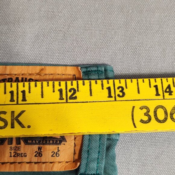 Levis 510 jeans women's size 12 reg. 26X26 green super skinny, stretch - Picture 10 of 12